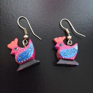 Rooster Earrings